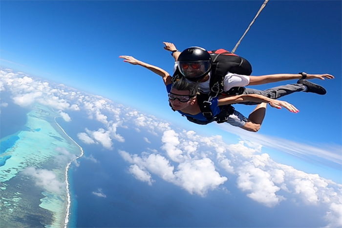 Skydiving auf den Malediven