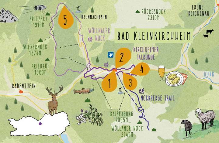 Bad Kleinkirchheim Karte