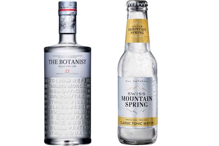 The Botanist Gin + Swiss Mountain Spring Classic Tonic Water