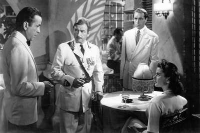 Humphrey Bogart schätzte Gin nicht nur in «Rick’s Café Américain» in Casablanca. Im Film wurden die Gin-Cocktails French 75 und Singapore Sling getrunken.