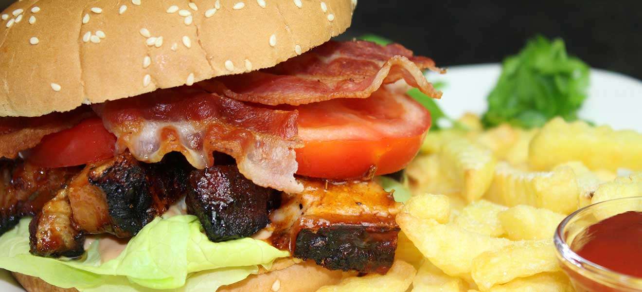 Pork Belly Burnt Ends Burger