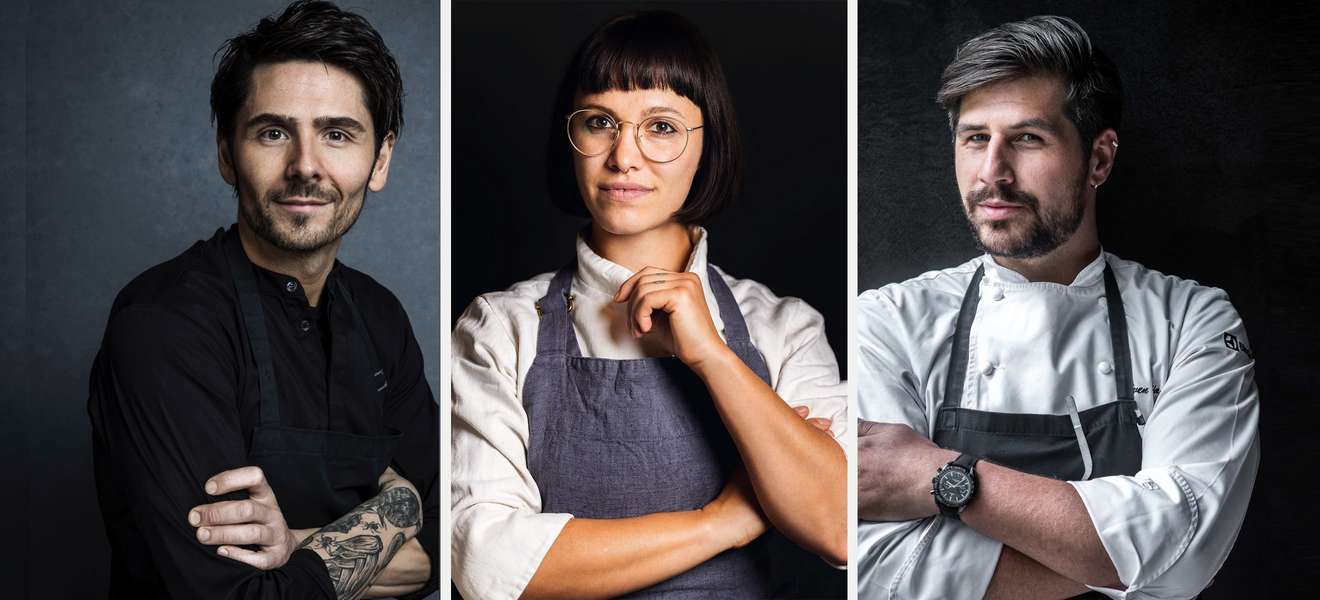 Nenad Mlinarevic, Rebecca Clopath und Sven Wassmer zählen zu den Kategorie-Siegern des Restaurant- und Beizenguides 2022.