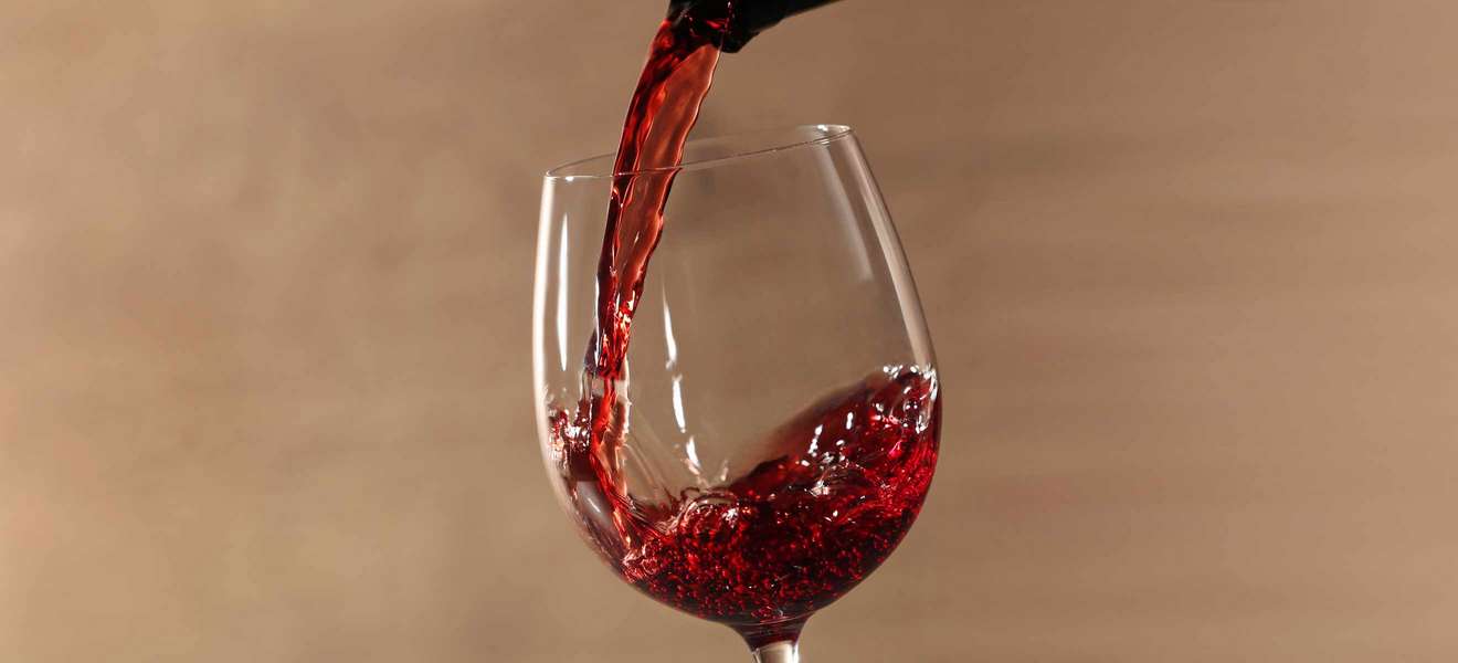 Burgunder Weinglas