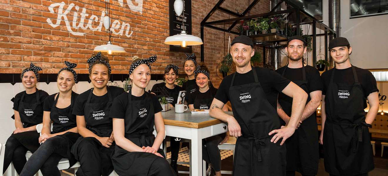 Das «Swing Kitchen» Team im neuen Berner Restaurant