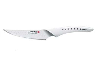 Global SAI-03: Asiatischer Messerschliff, glatte Klinge, leicht in der Hand. Um ca. 135,90 CHF bei www.global-messer.shop
