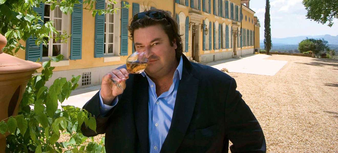 Sacha Lichine hat nur selten Musse, ein Glas Rosé im Park von Château d’Esclans zu trinken – er ist auf der ganzen Welt unterwegs, vor allem in die USA.