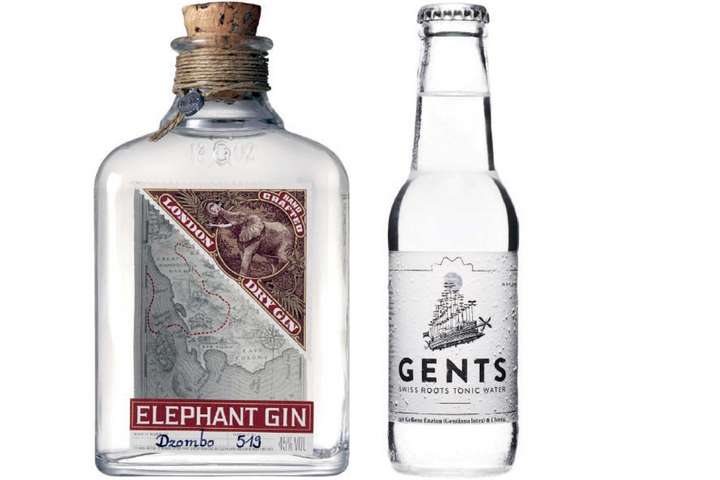 Elephant London Dry Gin + Gents  Tonic Water